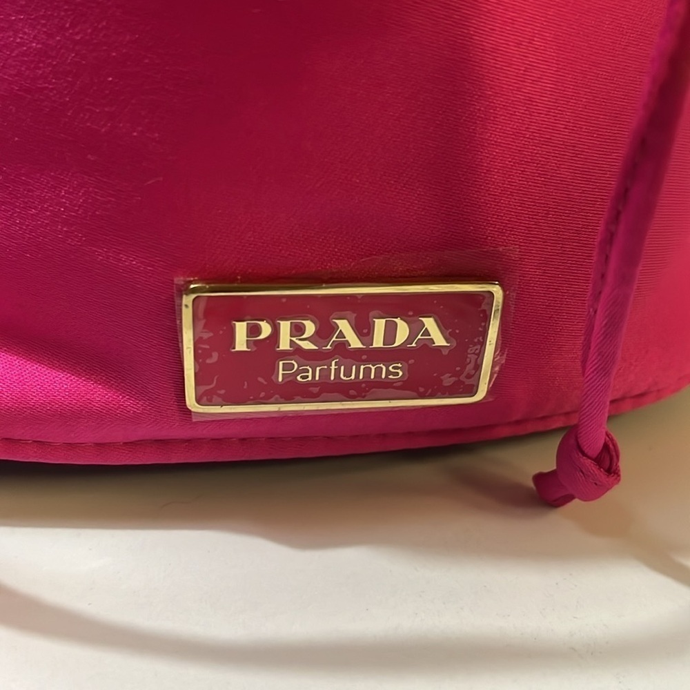 Authentic Prada Parfums Pouch Drawstring Pink - Picture 3 of 10